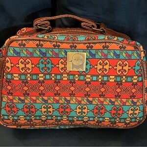 Multicolor Geometric Crossbody Bag